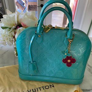 Louis Vuitton Alma PM Vernis - Blue Logon - EXCELLENT CONDITION! (M91694)